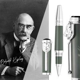 M Roller Ball Pen Edición limitada Firma Escritor Rudyard Kipling Lujo para regalo Oficina Escuela Papelería Escritura suave