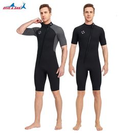 m Shorty hommes combinaison complète du corps Surf combinaison de plongée mâle épais thermique néoprène maillot de bain combinaisons humides pour la plongée en apnée kayak 240321