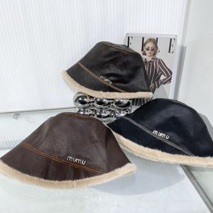 M U 2023 Chapeau de pêcheur épais et chaud coupe-vent pour femme - Chapeau seau irrégulier