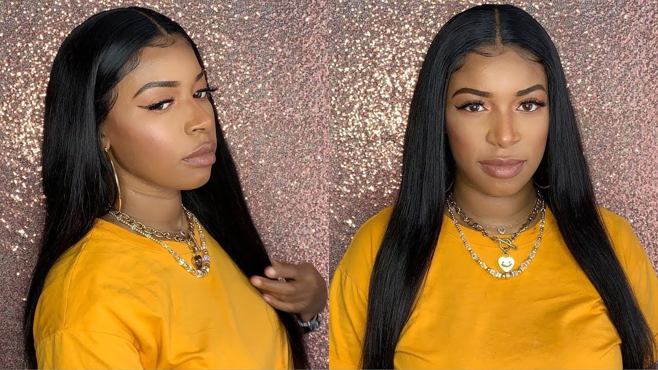 13X4 Glueless Straight Lace Front Human Hair Wig Straight Wig detail view 5