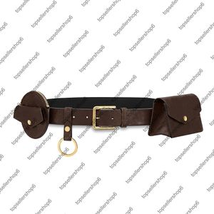 M0236u quotidien multi-poche 30 mm ceinture hommes femmes fanny toile vraie veau en cuir taire pack de clés sacs de porte-clés
