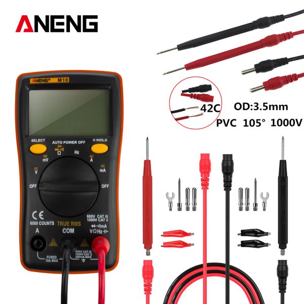 M10 Smart Digital Multimètre Transistor Tester Analog 6000 Counts Multimetro Professional Condensitor Inductance Power Metter