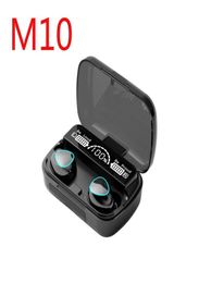 M10 TWS Bluetooth Ecoutphone Wireless Headphones stéréo Sport Gaming Headset Touch Mini Earbuds étanche avec 2000mAh Affichage LED8535108