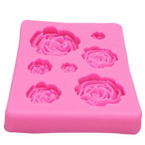 M1023 Rose Flowers silicone mould Cake Chocolate Mold wedding Decorating Tools Fondant Sugarcraft