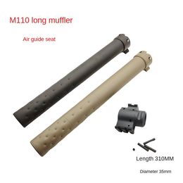 M110 Long Silence + Guide d'air Kac Release rapide Tourne de tuyaux avant en métal Aluminium