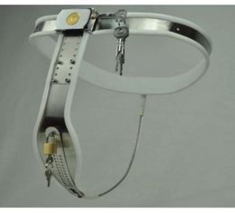 M148 nuevo cinturón de dispositivos tipo T ajustable con cerradura de acero inoxidable femenino bondage (blanco negro para elegir), juguetes sexuales para mujeres 7662427