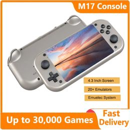 Console de jeu vidéo portable rétro M17 Système de jeu Emuelec Écran IPS de 4,3 pouces Lecteur de jeu vidéo de poche portable pour PSP / SNES 240124