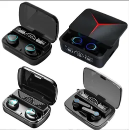 M18 TWS 5.0 Eartelefoons 2000 MAH LAHDBOX Wireless Bluetooth M9-5 M19 Hoofdtelefoon 9D Stereo Sports Waterdichte oordopjes M20 M90 Ruisonderdrukkingspakket