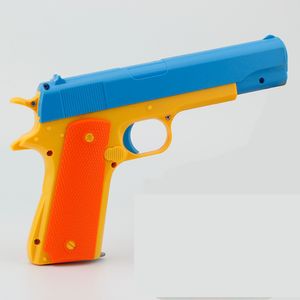 M1911 pistolets jouets pour garçons avec une balle douce manuelle couleurs pistolet tireur d'élite en plastique modèle d'anniversaire cadeau d'anniversaire