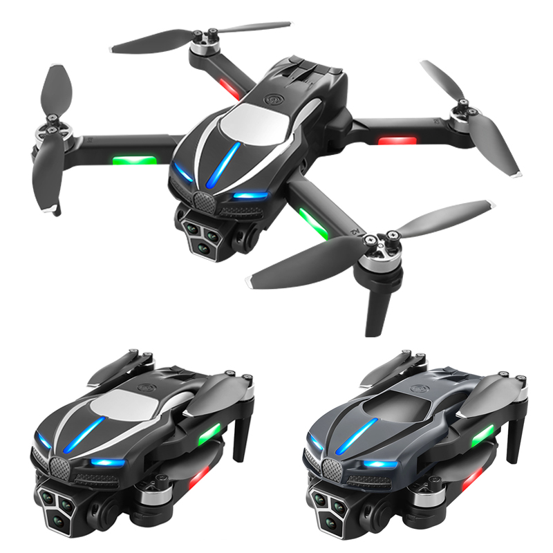M2 Drone HD Professional Triple 3 Camera ESC WIFI FPV Obstacle Avoidance Four Axis Folding RC Aerial Photography Toy