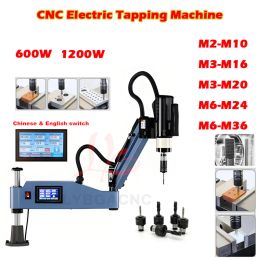M2-M10 M3-M16 M20 M6-M24-M36 CNC Machine de taraudage électrique Type vertical Universal Electric Tapper Tapper Machine 600W 1200W