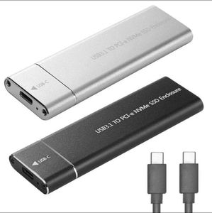 Boîtier SSD M2 Boîtier NVMe 10 Gbps M.2 vers USB Type C 3.1 Adaptateur PCIE Boîtiers de disque SSD