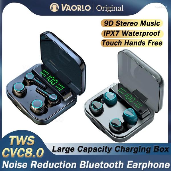 Auriculares Bluetooth M21/M22 TWS, inalámbricos por pareja, estéreo 9D, deportivos, resistentes al agua, con cancelación de ruido, cuatro auriculares de gran capacidad