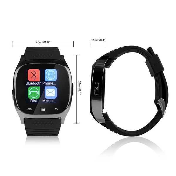 M26 montre intelligente étanche Bluetooth LED alitmètre Fitness Tracker Bracelet intelligent lecteur de musique podomètre montre-bracelet intelligente pour Android iPhone