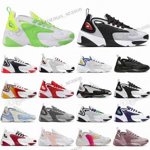 M2K TEKNO ZOOM 2K MANNEN VROUWEN RUNNEN SCHOENEN ZOOMS 2000 TRIPLE BLACK WIT RACE ROOD ROOD BLAAR ZOOMX Outdoor Trainer Sportsschoen Trainer SXTID#