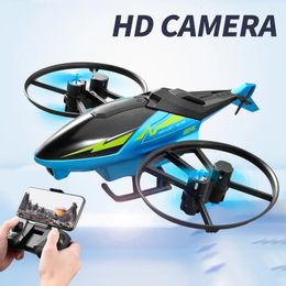 M3 RC Helicopter 6ch 24G 3D Aerobatics Hoogte Hold HD WideAngle Camera Helicoptero Control Remoto Toys Drone 240508
