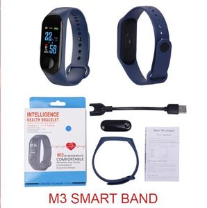 M3 Smartband Fitness Tracker Bracelet Smart Pression Hyperper Séquence cardiaque Immasé Band Smart Pro Band Smart Band