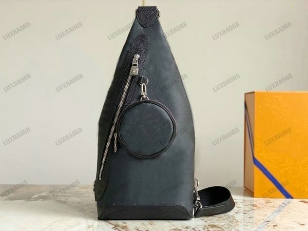 Sac à bandoulière Taigarama Duo : sac à bandoulière élégant pour homme avec porte-monnaie, monogrammes de poche zippée - Idéal pour 2023