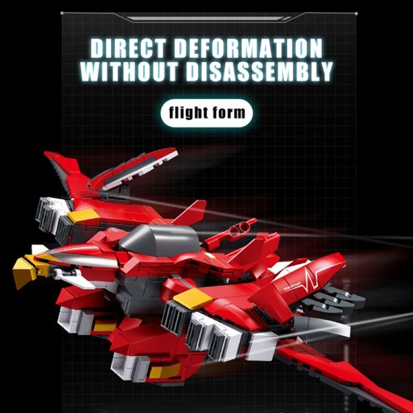 M38-B1139 Huracán Flame Eagle Mech Robot Bloods Builds/High-Tech Educational Assembly Toys para niños Regalos para adultos