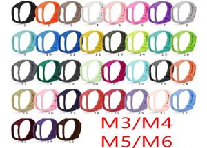 M3M4 M5M6 Correas inteligentes reemplazables Banda de muñeca de muñeca de silicona de color múltiple para M3 para reemplazar el brazalete4836075