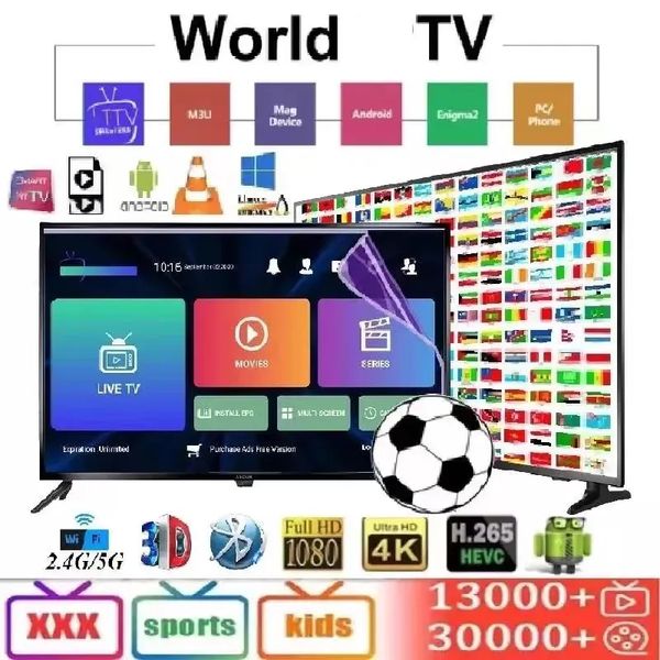 M3U Smart TV Parts XXX Europe World TV STABLE Server 25000 Vod Live Sports Android Smarters Pro Mag France Suède US Arabe Canada Royaume-Uni