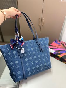 M40995 Femmes BAGS sac de créateur sac fourre-tout Bleu denim jacquard paquet de shopping pochette sac à main NF grande capacité TOTE portefeuille sac à main