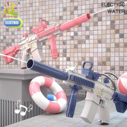 Pistolet électrique automatique M416, grande capacité d'été, plage, combat d'eau en plein air, piscine, jouets pour enfants, cadeaux 240220