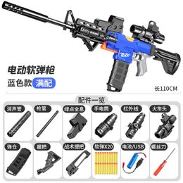 M416 Elektrische automatische zachte kogelspeelgoed Guns Blaster Shooting Launcher Sniper Rifle voor volwassenen Kinderen CS Fighting Outdoor Games