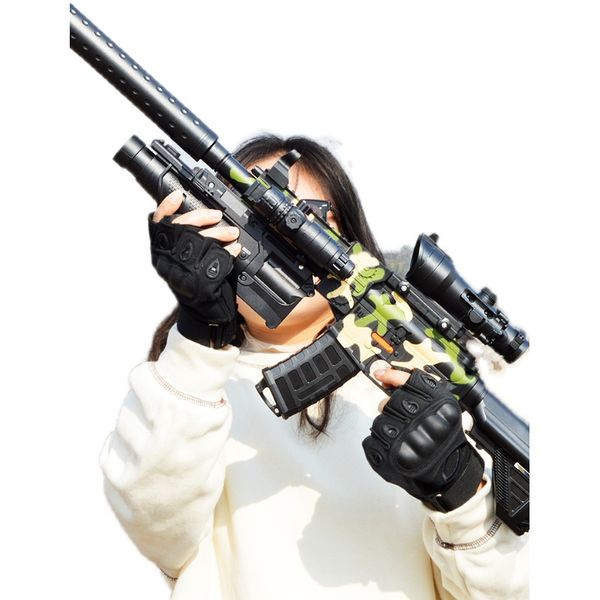 M416 Clip eléctrico Toy Gun Bullet Soft Gun Punm Sound y Light Gun Gatling Repeater Boy Baby Gift