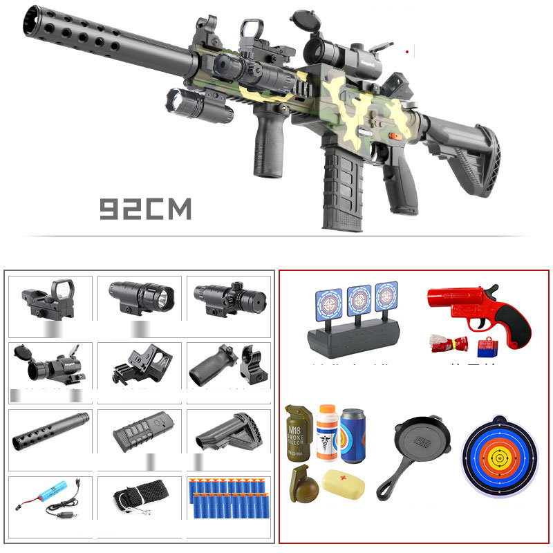 Pistola de Rifle de juguete de bala suave eléctrica M416 con balas, pistola de bláster segura para niños y adultos, juego de lucha CS, regalos de cumpleaños