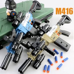 M416 pistolet jouet électrique fusil pistolet de Sniper Blaster Armas lanceur balle molle pistolet en plastique CS pour enfant garçons jeux de plein air cadeau d'anniversaire