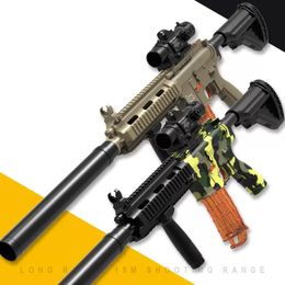 Pistolas de juguete de Rifle Manual M416 con bala suave para niños, modelo de pistola neumática militar, accesorios para juegos al aire libre