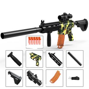 Fusil manuel M416, pistolet jouet avec balle molle pour garçons et enfants, modèle de lanceur pneumatique militaire, accessoires de jeu en plein air