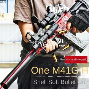 M416 fusil balle molle coquille éjection jouet pistolet Blaster électrique manuel 2 Modes pistolet lanceur jouet pistolet pour adultes garçons