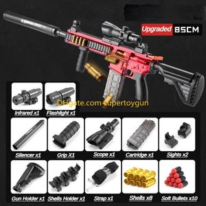 M416 Softs Bullets Toy Gun Shejection Ejection Détachable Modèle de mousse de pistolet de mitraillement détachable