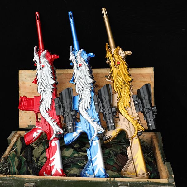 Pistolet jouet M416 avec tir à balles, jouets manuels de jeu en plein air pour enfants, fusil de Sniper Dragon Blaster