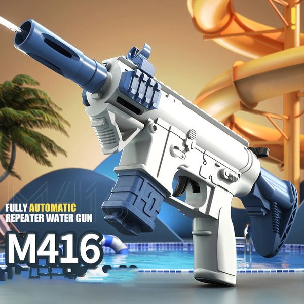 M416 Water Gun Tirage de tir continu pour adultes enfants Summer extérieur plage eau blaster jouet cadeau 240420