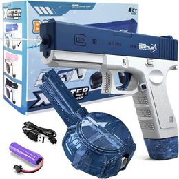 M416 Water Gun Electric Glock Pistol Shooting Toy Automatic Buiten Beach Gun Summer Water Beach Toy For Kids Boys Girls Adults 240511