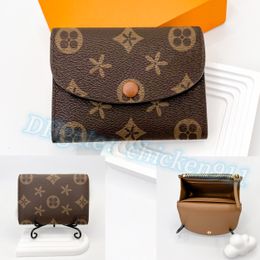 M41939 rosalie portemonnee louiseity portemonnee Kaarthouders Luxe Designer tas Heren Muntzakje Dames Kaarthouder Echt leer Populaire portefeuilles Kaartsleuf Sleutel Portemonnees