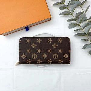 M42616 echt lederen lange portemonnee paspoort N61264 ontwerpers portemonnees bankbiljetten Clemence Womens Zipper Key Wallets portemonnee clutch bags kaarthouders heren reistas