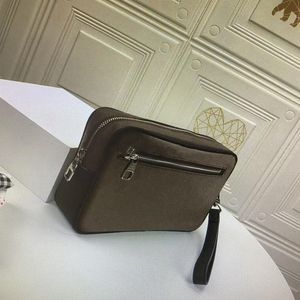 M42838 KASAI Sangle Poignets Sac Hommes Mode Classique Femmes Enduit Toile Poignet Trousses De Toilette Totes Portefeuille Sacs À Main Femmes Pochettes N41664-1