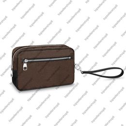 M42838 N41663 N41664 KASAI POCHETTE Hommes Designer Véritable cuir de vachette toile check Flap sac à main sac à main portefeuille bag248t