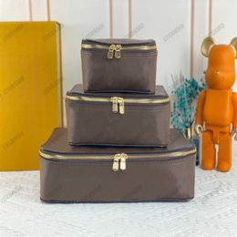 M43690 M43688 M43689 Cube d'emballage PM MM GM Men Sac de voyage Monogams Damier Pattern Storage Suitcase Jewelry Box2335