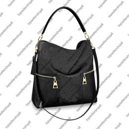 M44014 M44012 Melie Dames Schoudertas Purse Emboss Emboss Emboss Lederen lederen afwerking Tophandgreep Handtas Tote156c