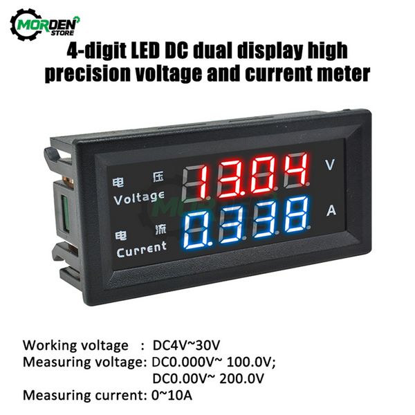 M4430 DC 100V 200V 120V 10A VOLT Electronic Volt Amp Medidor Probador Voltímetro Digital Ampermito 0.28 '' Regulador de voltaje LED LED