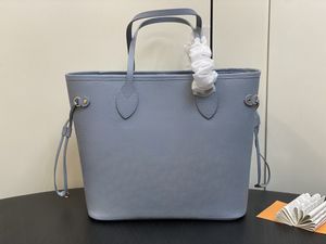 M45686 sac à main moyen de qualité supérieure nouveau sac pour femmes en peau de vache en relief bleu sac à bandoulière sac à main