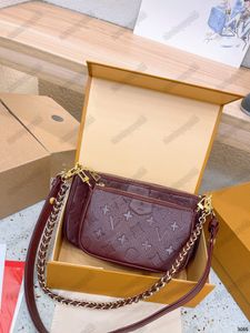 M46093 gratis verzending Luxe handtas tas voor Dames heren tote crossbody tas Schoudertas Echt leer zwervers Vagrant tas Krokodil patroon portemonnee M44823 M46180