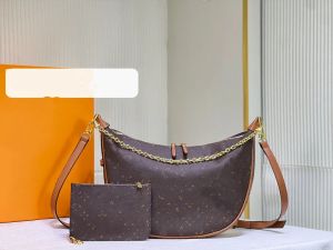 M46311 Boucle Marel Sac De Luxe Fleur Sac À Main 2023SS Demi-lune Fourre-Tout Bourse Shouler V Sac avec Chaîne Médiévale Vintage Femme Designer Corssbody Grande Lune Forme Portefeuille