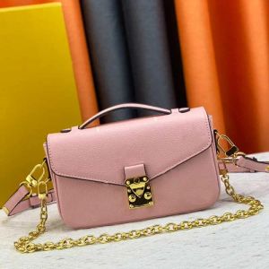 M46595 Dames Designer Tassen Handtas Hoge kwaliteit Schoudertas Pu Leer Grote Bloem Crossbody Portemonnee Mode Oost West Bakken Gouden Ketting Tas