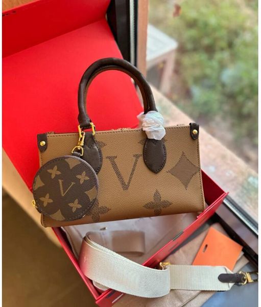 M46653 East West Designer Bag Bag Bags Genuine Leather Ont HEGO Diseño Bolso y monedero de monedas Monedas Big Big Homagus Packing Packet Purso